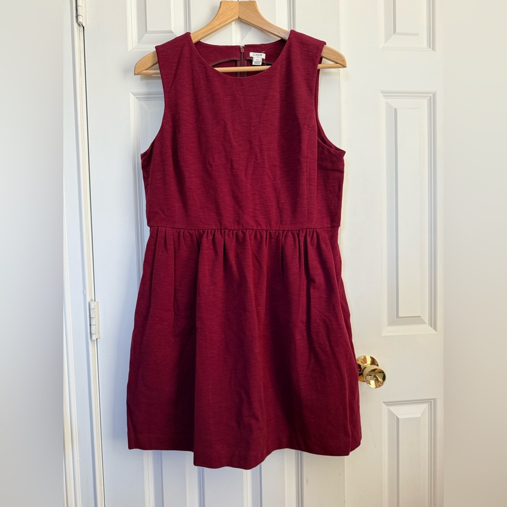J. Crew Daybreak dress in burgundy cotton-spandex blend Size XXL New With Tag